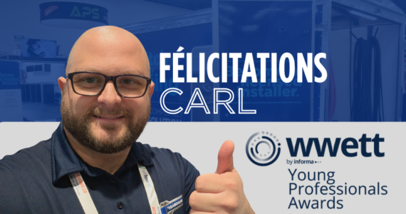 Félicitation Carl, Prix des jeunes professionnels WWETT