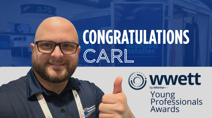 Congratulations Carl, WWETT's Young Professionals awards honree